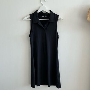 TNA Action Black Sleeveless Polo Dress (Size: M)